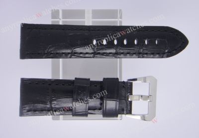 Panerai Black Leather Watch Strap 24mm